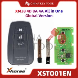 1PCS Xhorse XSTO01EN Global Version For Toyota XM38 Smart Key 4D 8A 4A All in One with Logo for VVDI Support Renew