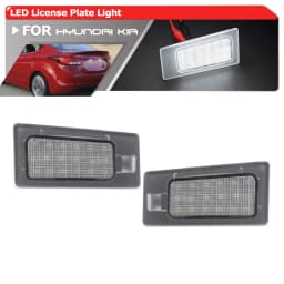 2x For Hyundai Elantra MD Accent Solaris Kia Ceed SW Cerato MK3 Forte MK2 Koup KX3 Led License Plate Lights Auto Tail Tag Lamps