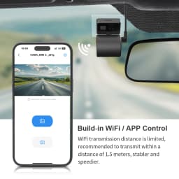 KAWA Dash Cam MINI 3 Tiny 2K 1296P Voice Control Colorful Night Vision 24H Parking Guard Camera WIFI, G-sensor, Supercapacitor