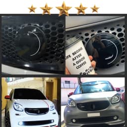 Car Grille Modification Cover Grille Badge Decorative Shell For Mercedes New Smart 453 Fortwo Forfour Auto Exterior Accessories