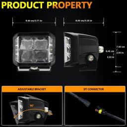 Extra Strong 300W LED Auxiliary Lighthouse LED 5INCH Lighting Work Light Mile Headlight 24V Off -road ATV 4X4 LED Accessories