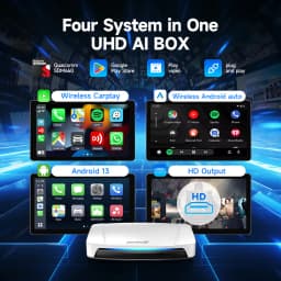 CarlinKit Wireless Carplay TV Box Smart 8+128G Android Auto AI Box HDMI Output Android 13 Video Adapter For Youtube Kia IPTV