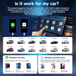 CarlinKit Wireless Carplay TV Box Smart 8+128G Android Auto AI Box HDMI Output Android 13 Video Adapter For Youtube Kia IPTV