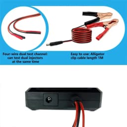 Upgraded Fuel Injector Tester & DIY Cleaning Tool - Test Two Injectors Simultaneously 8 Pulse Power Drive Modefuel Injector Test