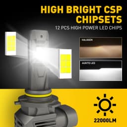 AUXITO 2Pcs 22000LM Super Bright H11 H8 H7 9005 HB3 LED Canbus No Error 360 Headlight Bulb Auto Lamp 9012 HIR2 LED Head Lights