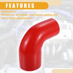 UXCELL 51mm ID to 63mm ID 51mm ID to 76mm ID Universal 90 Degree Elbow Silicone Hose Coupler Turbo Intercooler Intake Piping
