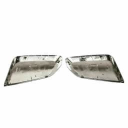 2pcs For 2014-2020 Chevy Impala Chrome Triple Mirror Covers Clip On Mirror Cover Clip Decoration Adhesive Style