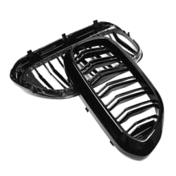 Glossy Black Car Front Kidney Grille Grill For BMW 5 Series M5 G30 G31 G38 520i 530i 540i 2017-2020 2-Slat Front Bumper Grill