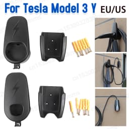 Car Charging Cable Mount for Tesla Model 3 Y Accessories Wall Mount with Chassis Bracket Connector Bracket Charger Holder