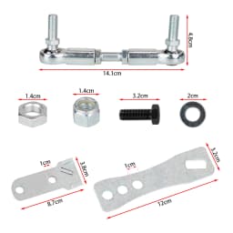Stainless Steel Transfer Case Linkage Kit Competitive with Jeep Cherokee XJ Comanche MJ 1986-2001 Transmission Parts Silver