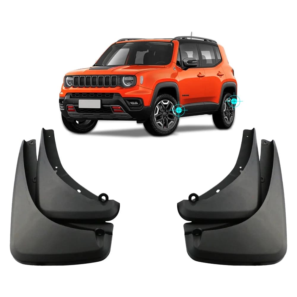 For Jeep Renegade 2014 - 2022 Mudflaps 4Pcs Car Front Back Mudguards Splash Guards Mud Flap Fender Cover Accessories