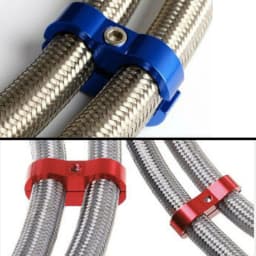 10Pcs Universal Aluminum AN4 AN6 AN8 AN10 AN12 Car Billet Oil Fuel Water Hose Tube Seprator Divider Clamp Line Separator Bracket