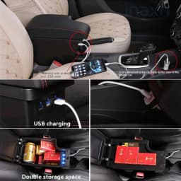 For MAZDA CX-3 Armrest Retrofit For Mazda 2 Skyactiv Version cx3 Car Armrest Storage Box Car Accessories Interior Details USB