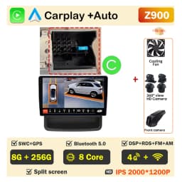 Car Radio for Renault Trafic Opel Vivaro Nissan Primastar 2010-2011-2014 Carplay Android Auto Player GPS Navigation Autoradio
