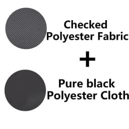 AUTO PLUS Checkered Polyester Patchwork Mesh Fabric Universal Unisex Car Seat Covers Set Accessories Interior With Sponge