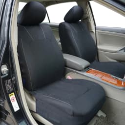 AUTOKING Black Universal Seat Covers For Car 2+1 Type Split Car Seat Cover High Quality Polyester With Airbag Compatible