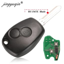 jingyuqin10x 2BTNRemote Car Key For Renault Duster Modus Clio 3 DACIA Logan Sandero 433Mhz PCF7947 PCF7946 pcf7952E Chip