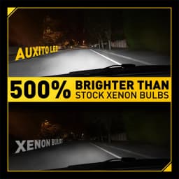 AUXITO 2Pcs Turbo D1S LED Headlight Bulbs D2S D4S D3S LED Headlamps 6000K White 30000LM 120W Car Head Lamp Replacement Bulbs