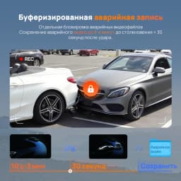 70mai 4K A810 Lite DVR HDR 24/7 Parking Supercapacitor GPS Russian Voice Control 70mai A810lite