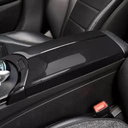 4Pcs Carbon Fiber Car Center Armrest Box Panel Switch Button Cover Interior Accessories For Mercedes Benz E GLC C class W205