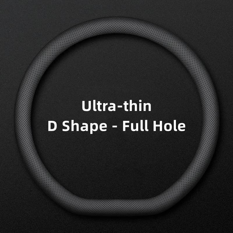 D Shape Car Steering Wheel Cover Breathable Anti Slip Ultra-thin Car Decoration Suitable 38cm Steering Wheel Cover Accessories