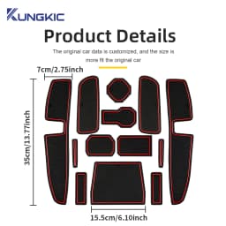 For Dacia Sandero 3/Sandero Stepway III 2021 2022 2023 2024 2025 2026 Car Door Groove Mat Anti-Slip Door Slot Pad Accessories