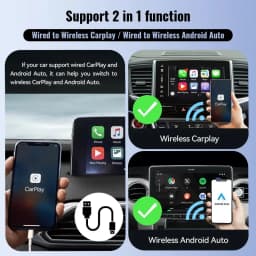 XUDA 2025 Wireless CarPlay Android Auto Wireless Adapter Smart Mini Box Plug And Play WiFi Fast Connect Universal For Nissan