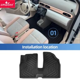 Sambee Left Drive for Leapmotor T03 EV 2024 -2026 Car Floor Mats Trunk Pad TPE 3D Foot Mat Odorless Tray Anto Accessories Black