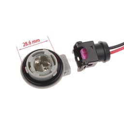 1Set BA15S P21W Bulb Socket Adapter Car Light Lamp Holder Cable Connector Accessories