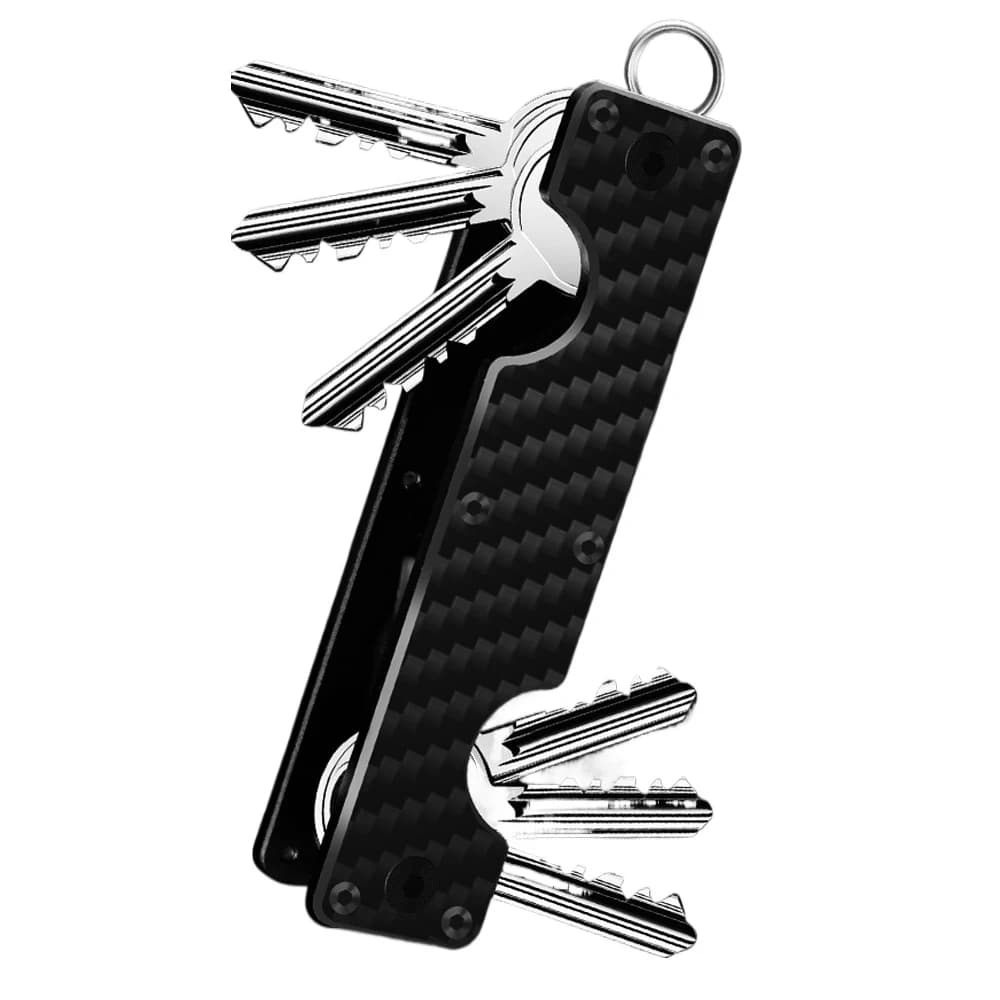 Key Organizer Key Holder Compact Key Case Minimalist Metal Key Chain Key Holder for Keychain Secures 10-12 Keys EDC
