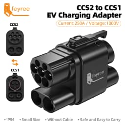 feyree CCS2 to CCS1 Adapter DC Fast EV Charging Adapter From CCS2 to CCS1 EV Charger CCS2 to CCS1 for Electric Vehicle Charger