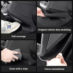 For Tesla Model Y Juniper 2026 Rear Center Console Air Vent Anti-Kick Pad TPE Armrest Rear Anti Dirty Panel Protection Cover Mat