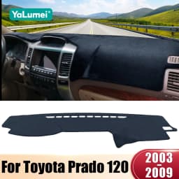 For Toyota Land Cruiser Prado 120 J120 2003-2006 2007 2008 2009 Car Dashboard Cover Avoid Light Pad Anti-UV Carpets Non-Slip Mat
