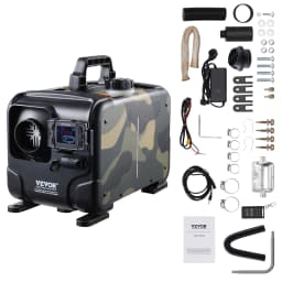SucceBuy 8KW Car Heater 12V/24V All in One Diesel Air Heater Bluetooth/Display/CO Alarm Horizontal Diesel Heater for Vehicle RV