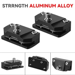 LED Light Bar Brackets With Rubber Padding Universal Adjustable Hood Work Light Mounts for Off-Road Vehicles Trucks Tractors