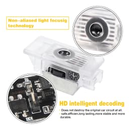 2x For BMW 1 3 8 Series G20 G21 F40 Z4 G29 X7 G07 2019 - 2024 LED Car Door Logo Projector Ghost Shadow Welcome Light Accessories