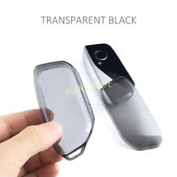 2x Black/Clear Transparent Car Key Case Cover Protector For BMW 5 7 Series i5 i7 X1 X2 X5 X6 X7 IX XM 2024 2025 2026 Accessories