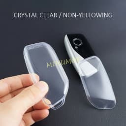 2x Black/Clear Transparent Car Key Case Cover Protector For BMW 5 7 Series i5 i7 X1 X2 X5 X6 X7 IX XM 2024 2025 2026 Accessories
