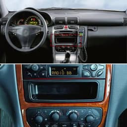 Car Front Center Console Radio Black Storage Tray Box For Mercedes Benz C CLK Vito G Class W203 W209 W639 W463 2036830291