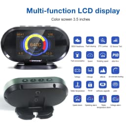 New 2in1 KONNWEI KW206 Car Diagnostic HUD OBD2 Automotive Car Code Reader Adapter Scanner Auto Tools On-Board Computer Display