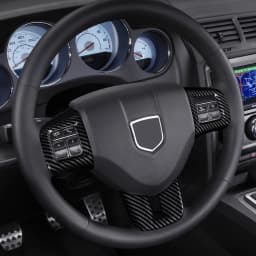Car Steering Wheel Panel ABS Trim For Dodge Charger Challenger Avenger Dart Durango Journey For Fiat Freemont For Grand Caravan