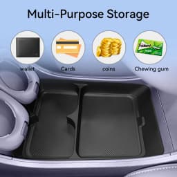 LUCKEASY for Leapmotor B10 2025-2026 Center Console Lower Layer Storage Box Interior Accessories Organizer Tidying Storage Case