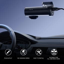 Dash Cam Power Adapter For Audi Porsche Volkswagen With Black 3-Pin Rain Sensor Rearview Mirror Adapter Type-C USB Plug and Play
