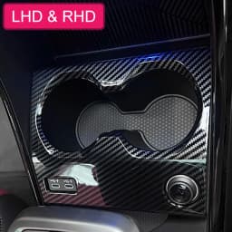 For 2023-2026 BMW X1 iX1 U11 X2 iX2 U10 Carbon Fiber Center Console Cup Holder Cover Trims Stylish