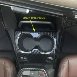 For 2023-2026 BMW X1 iX1 U11 X2 iX2 U10 Carbon Fiber Center Console Cup Holder Cover Trims Stylish