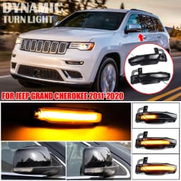 2pcs Dynamic Turn Signal LED Light Side Mirror Indicator For Jeep Grand Cherokee WK2 2011 2012 2013 2014 2015 2016 2017-2020