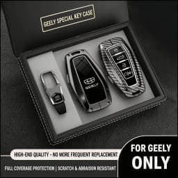 Highend Zinc Alloy Car Key Fob Case For Geely Emgrand/Coolray/Atlas/Monjaro/Starray, Stylish Key Protector Accessories Man