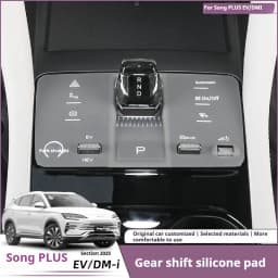 For BYD Song Plus EV/DMI Seal U Sealion 6 Gear Shift Pad Car Center Button Guard Anti Scratch Proof Silicone Car Accessories