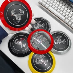 4pcs Scorpion Logo Emblem Car Wheel Center Caps 133mm Wheels Hub Cap Rim Hubcaps Cover Badge For Fiat Abarth 500 500C 500L 500X