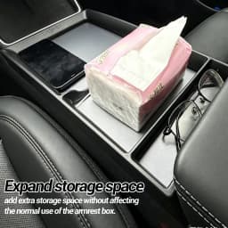 For Tesla Model 3/Y/YL Highland Juniper 2026 Center Armrest Storage Box Tray Console Organizer Box Accessories